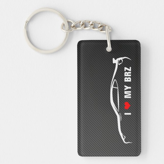 I Love my BRZ Key Ring (Front)