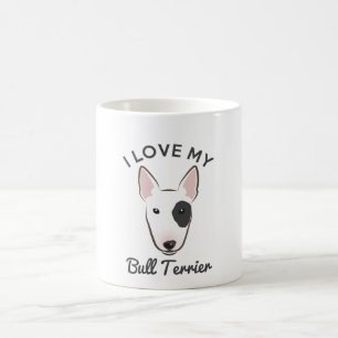 "I Love My Bull Terrier" Coffee Mug