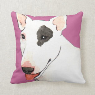 I Love my Bull Terrier Cushion