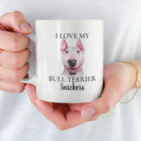 I Love my Bull Terrier Dog monogram