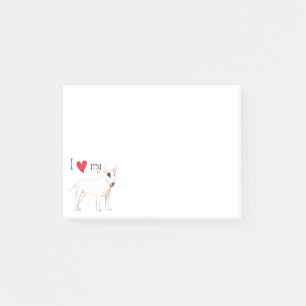 I Love my Bull Terrier Post-it Notes