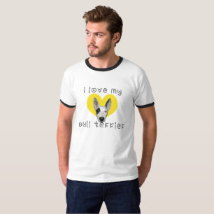i love my bull terrier T-Shirt