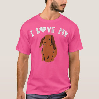 I Love My Bunny Rabbit Lovers Animal Pet Owner Gi T-Shirt
