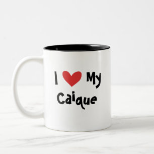 I Love My Caique / Lovebird / Pionus / Parrot Two-Tone Coffee Mug