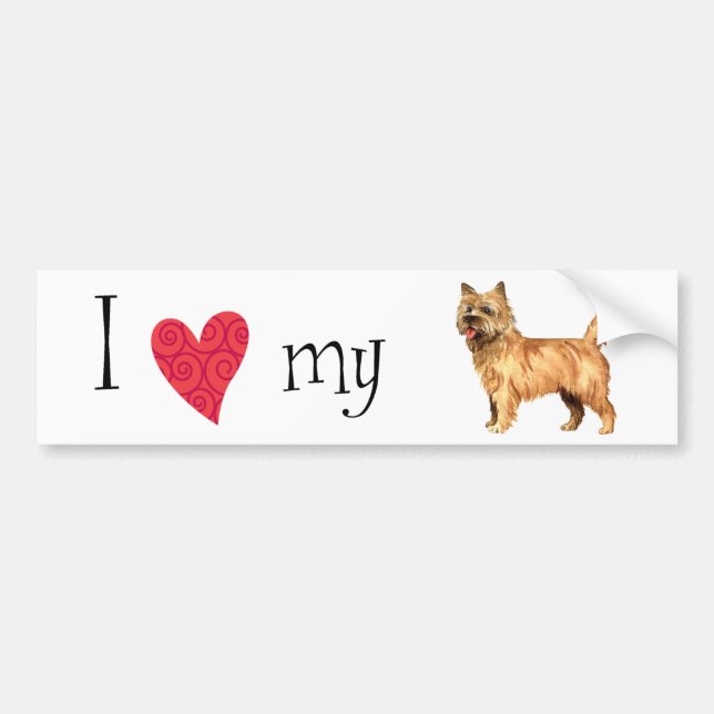 I Love my Cairn Terrier Bumper Sticker (Front)
