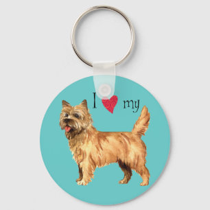 I Love my Cairn Terrier Key Ring