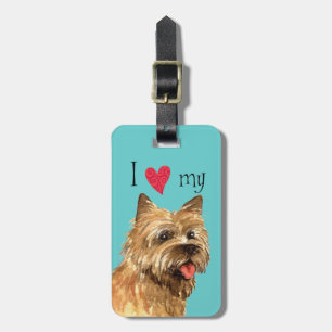 I Love my Cairn Terrier Luggage Tag