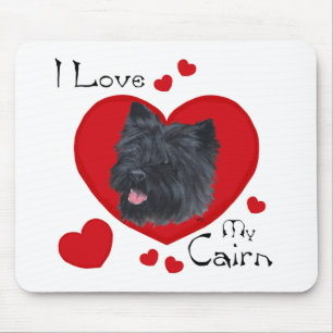 I Love My Cairn Terrier Mouse Mat