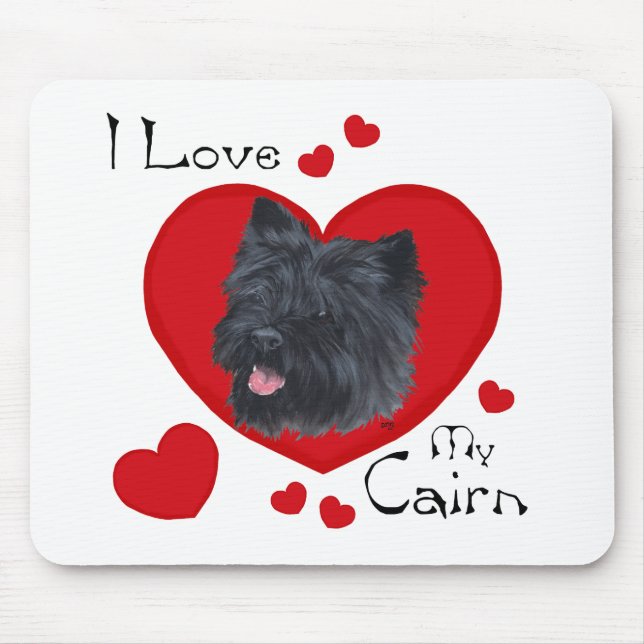 I Love My Cairn Terrier Mouse Mat (Front)