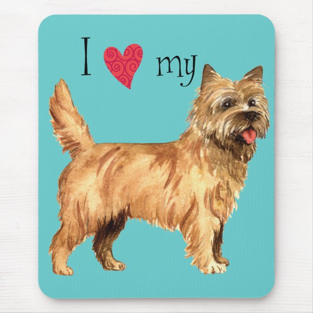 I Love my Cairn Terrier Mouse Mat (Front)
