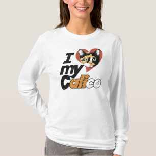 I Love my CALICO cat T-Shirt