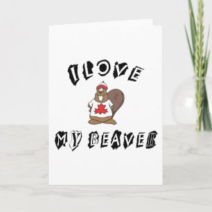 I Love My Canadian Beaver Gift Card