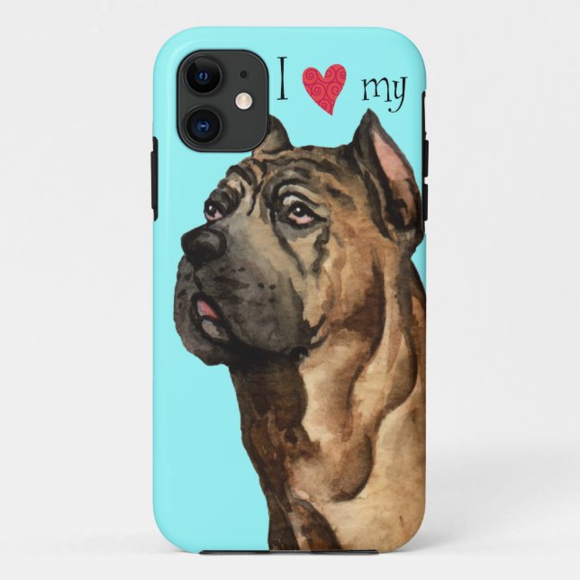 I Love my Cane Corso Case-Mate iPhone Case (Back)