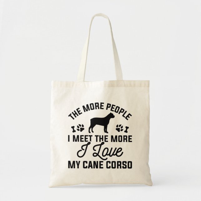 I Love My Cane Corso Tote Bag (Front)