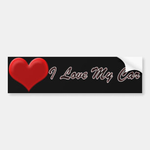 I Love My Car Bumper Sticker