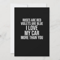 I Love My Car More Than You Funny Car Lover Design