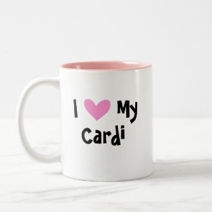 I Love My Cardigan Welsh Corgi Two-Tone Coffee Mug