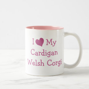 I Love My Cardigan Welsh Corgi Two-Tone Coffee Mug