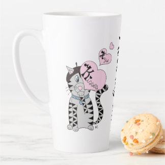 I Love My Cat a Latte Mug