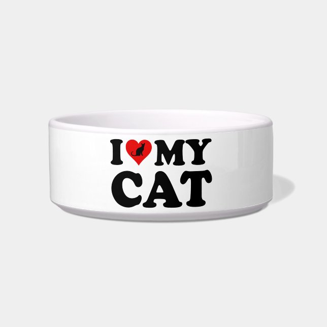 I Love My Cat Bowl (Front)