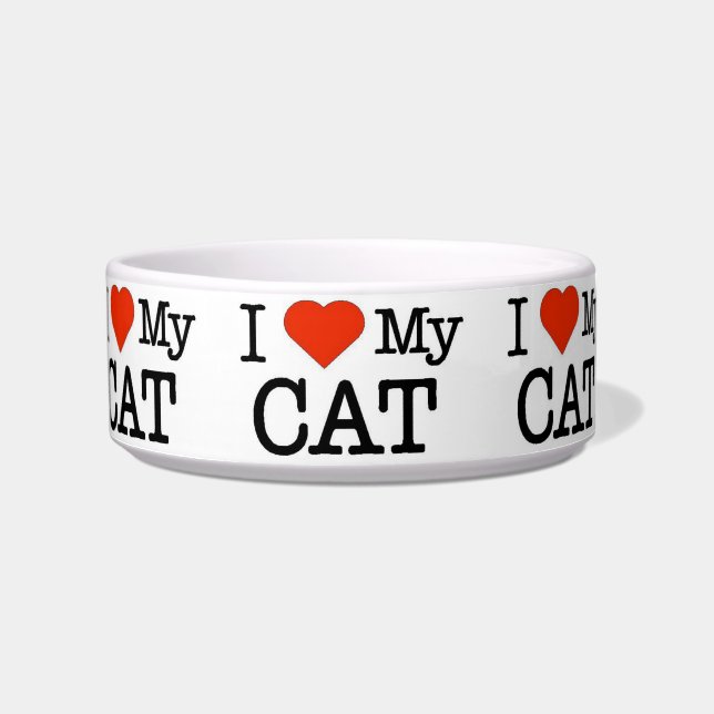 I Love My Cat Bowl (Front)