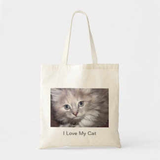 I Love My Cat canvas bag