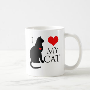 I Love My Cat Coffee Mug