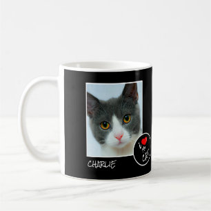 I Love My Cat, Custom Photo – Pet Lovers Coffee Mug