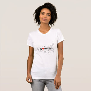 I Love My Cat – Cute Cat Lover Design with Heart T-Shirt