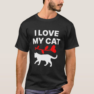 I Love My Cat Cute Present For Cats Lovers, Kitty, T-Shirt