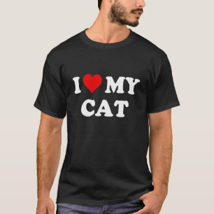 I love my cat-Heart T-Shirt