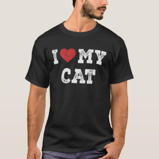 I Love My Cat  I Heart My Cat T-Shirt
