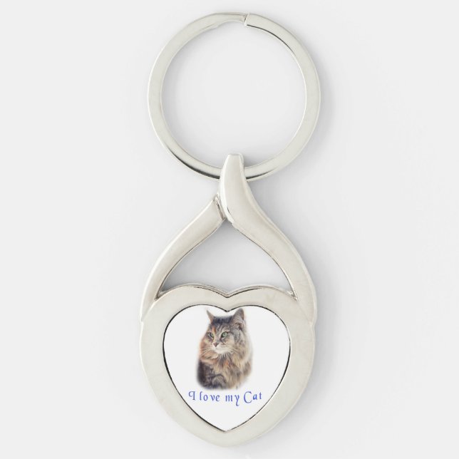 I love my Cat Key Ring (Front)