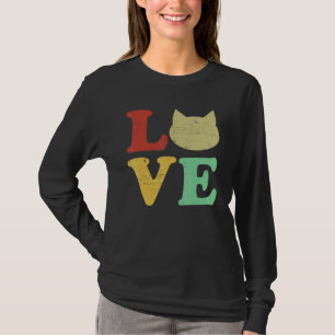 I Love My Cat Kitten Vintage Art T-Shirt