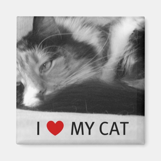 I Love My Cat Magnet (Front)