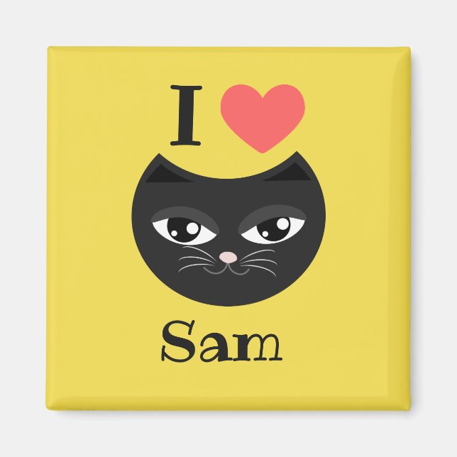 I love my cat magnet (Front)