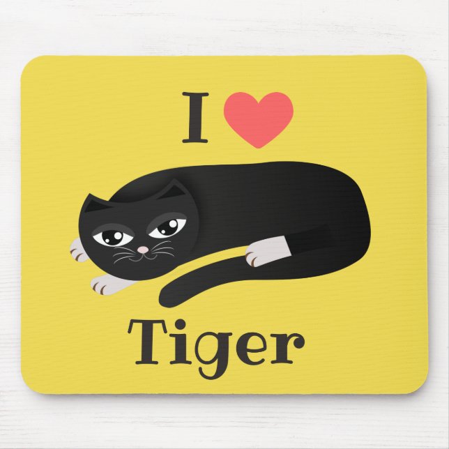 I love my cat mouse mat (Front)