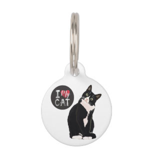 I Love my Cat Pet ID Tag