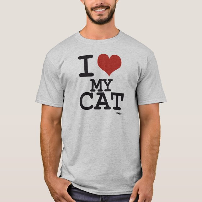 I love my cat T-Shirt (Front)