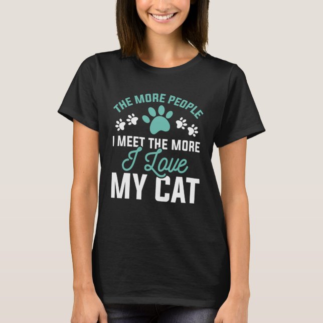 I Love My Cat T-Shirt (Front)