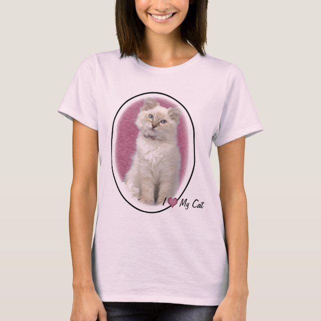 I love My Cat t shirt (Front)