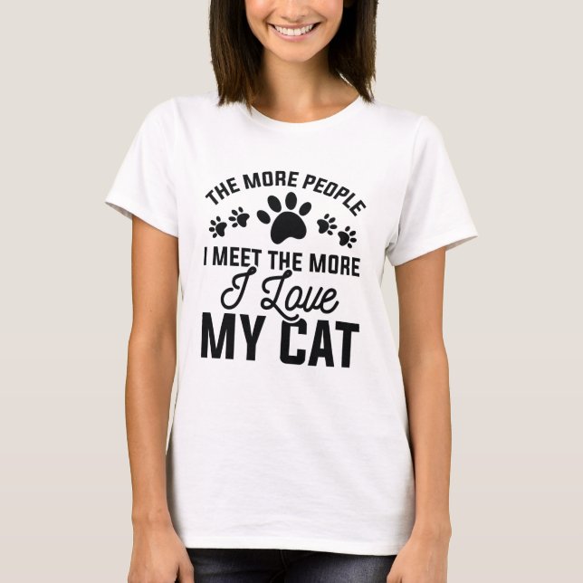 I Love My Cat T-Shirt (Front)