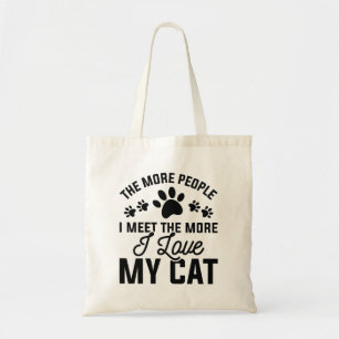 I Love My Cat Tote Bag