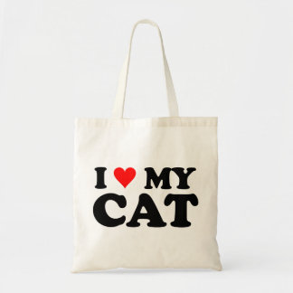 I Love My Cat Tote Bag