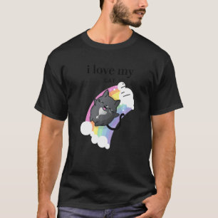 I Love My Cat Tuxedo Cat Cat Kitten T-Shirt