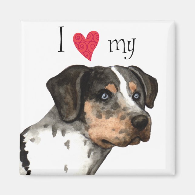 I Love my Catahoula Magnet (Front)