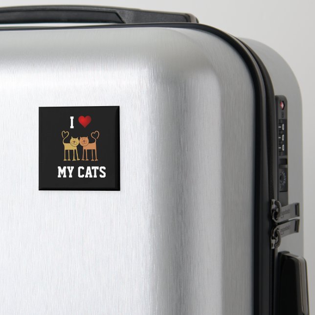 I Love My Cats Magnet (In Situ (Luggage))