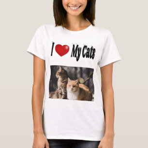 I Love My Cats Photo T-Shirt