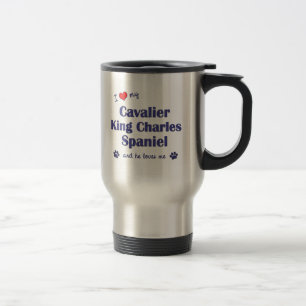 I Love My Cavalier King Charles Spaniel (Male Dog) Travel Mug