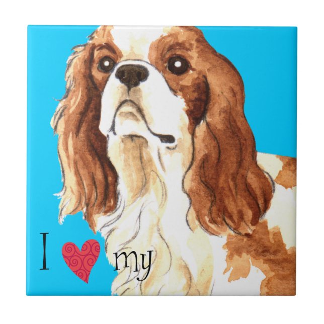 I Love my Cavalier Tile (Front)